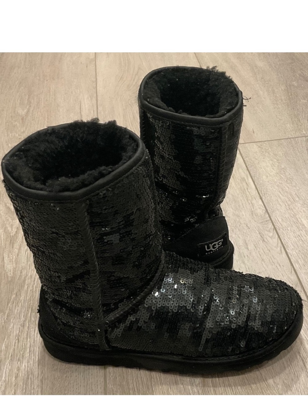 UGG Black Sequins Boots Size 7